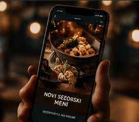 Distribucija sadržaja restorana na društvenim mrežama