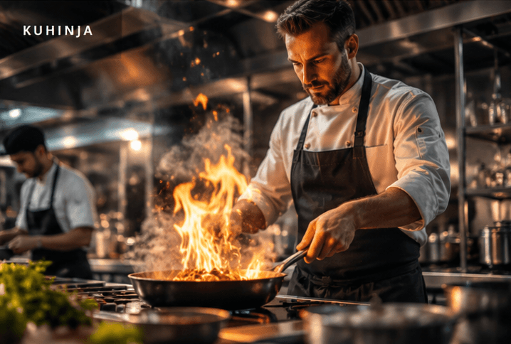 Video i foto produkcija u kuhinji restorana
